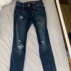 American Eagle 360 Super Stretch Hi-Rise Ripped Jeggings